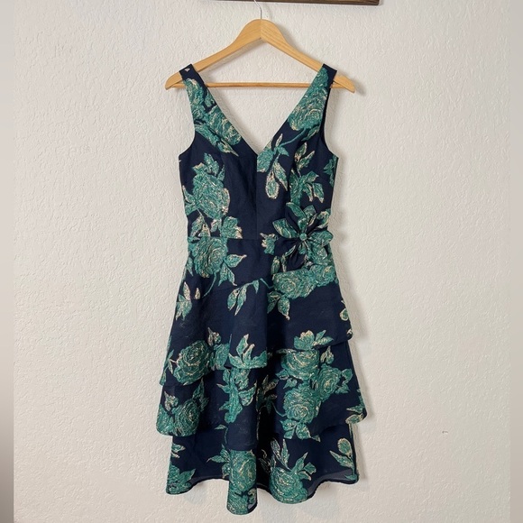 Rickie Freeman for Teri Jon Dresses & Skirts - NEW Rickie Freeman For Teri Jon Floral Jacquard Tiered Dress